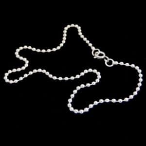 Sterling silver anklet