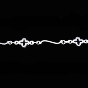Silver chain bracelet