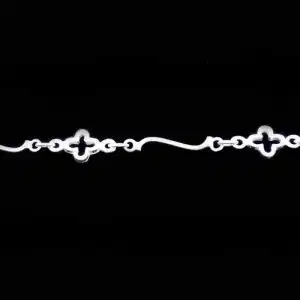 Silver chain bracelet