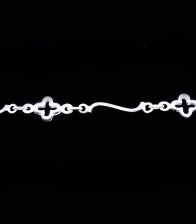 Silver chain bracelet