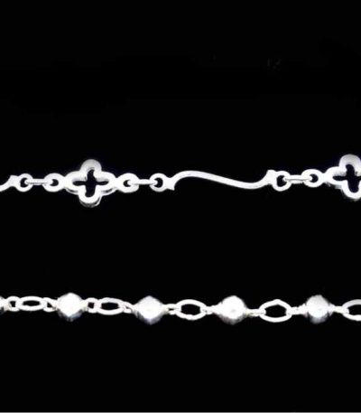 Silver chain bracelet