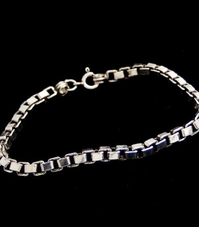 Box Chain Bracelet Silver