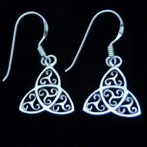 Sterling silver Celtic earrings