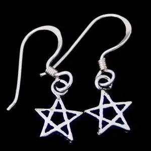 Small star dangle earrings