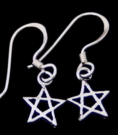Small star dangle earrings