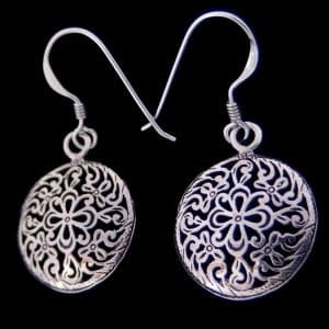 Silver vintage earrings