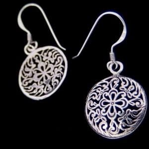 Silver vintage earrings