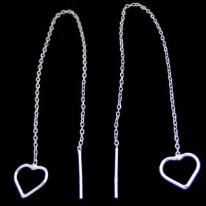 Silver thread earrings NZ