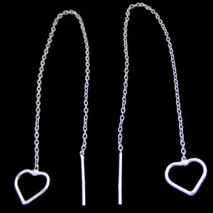 Silver thread earrings NZ