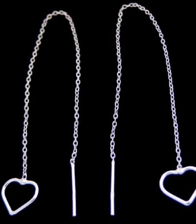 Silver thread earrings NZ