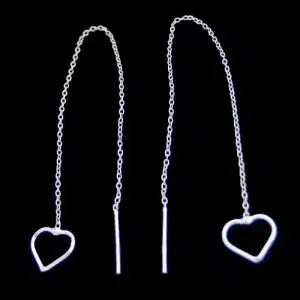 Silver thread earrings NZ
