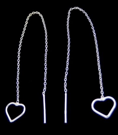 Silver thread earrings NZ