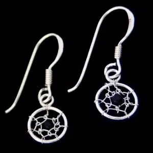 small cobweb earrings