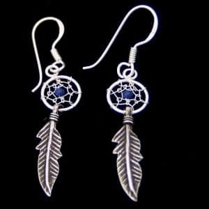 Dream Catcher Feather Earrings