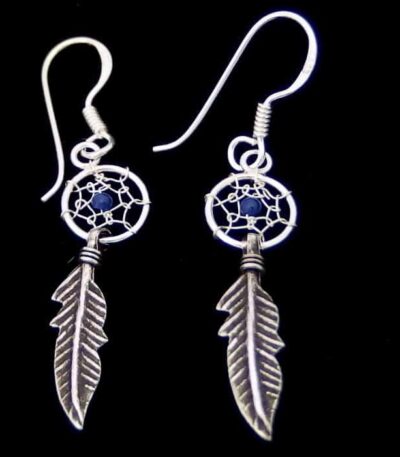 Dream Catcher Feather Earrings
