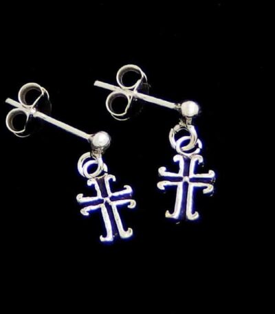 Small cross earrings