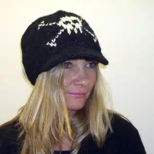 Skull- Black- Wool- hat
