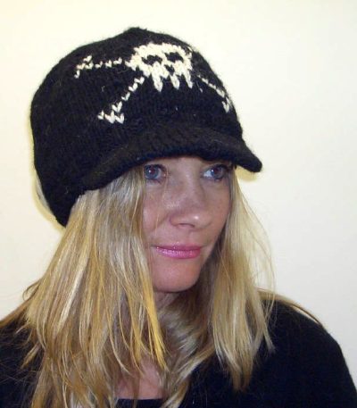 Skull- Black- Wool- hat