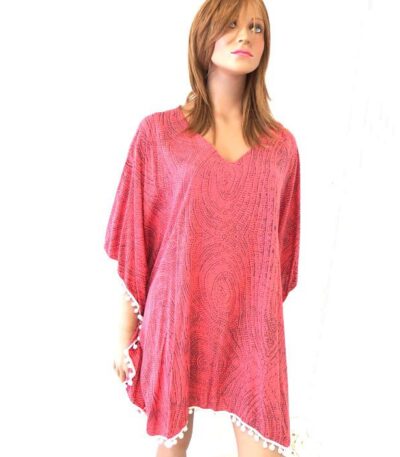 Beach cover up poncho