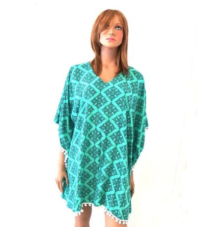 Beach cover up poncho