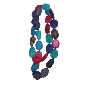 Multi colour bead necklace