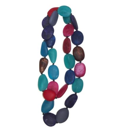 Multi colour bead necklace