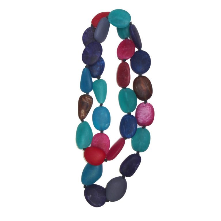 Multi colour bead necklace