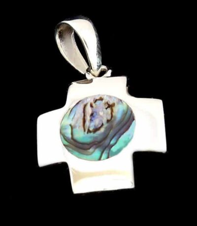 Abalone Silver Cross