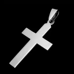 Silver cross necklace