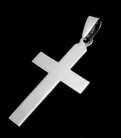Silver cross necklace