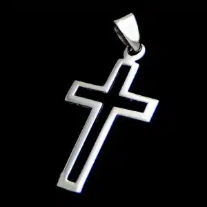 Silver cross necklace NZ