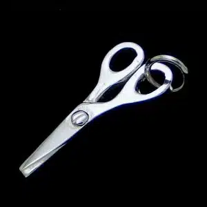 Silver scissors necklace