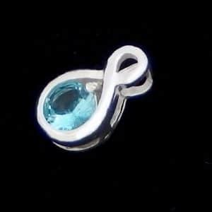 Aqua Cubic zirconia necklace