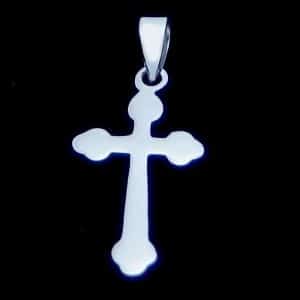 Silver cross necklace