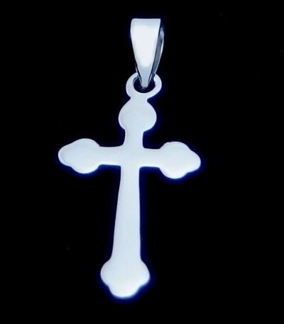 Silver cross necklace