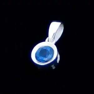 Sapphire Small CZ pendant
