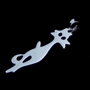 Sterling Silver cat necklace