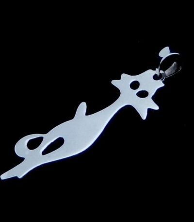 Sterling Silver cat necklace