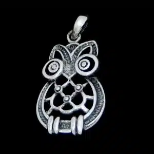 Sterling Silver Owl Necklace