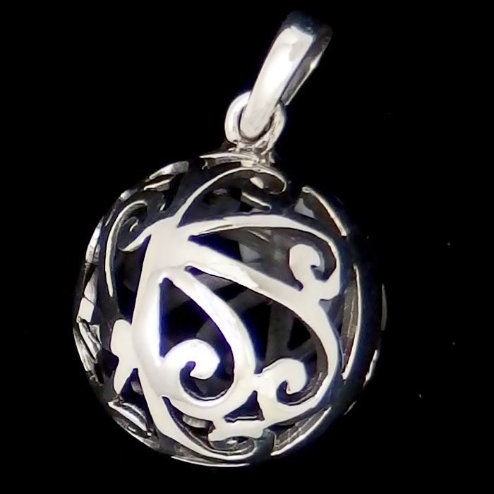 Purple Iris Sampler on Silver Plated Pendant w/ 24 Silver Plated Ball Chain
