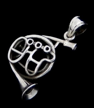 French horn necklace