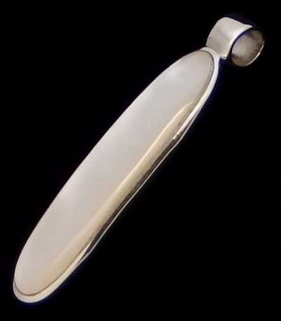 Mother pearl silver necklace