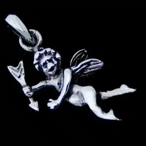 Silver-Cupid-Angel-Necklace