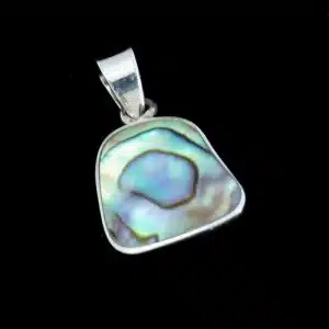 Abalone necklace sterling silver