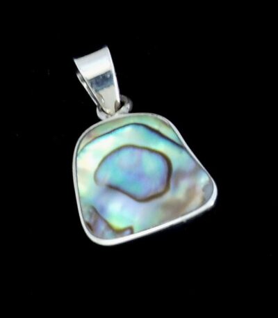 Abalone necklace sterling silver