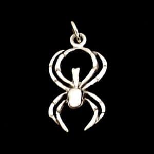 Sterling silver spider necklace