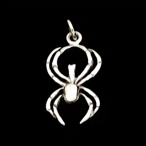Sterling silver spider necklace