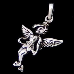 Sterling silver fairy necklace