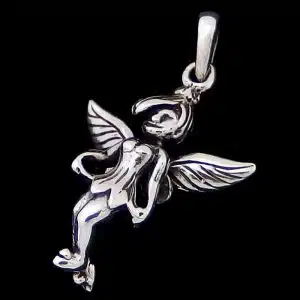 Sterling silver fairy necklace