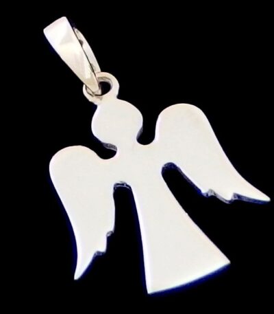 silver angel necklace